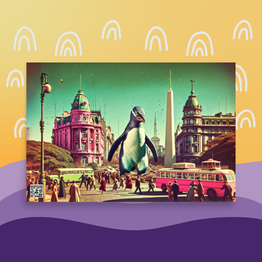 Tango of the Antarctic Monarch - Photo paper poster - BBairt