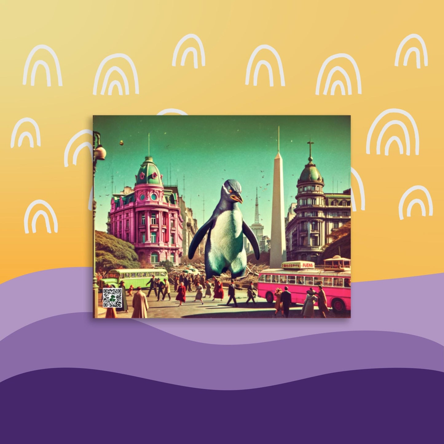 Tango of the Antarctic Monarch - Photo paper poster - BBairt