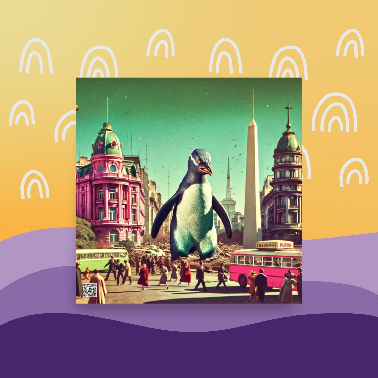 Tango of the Antarctic Monarch - Photo paper poster - BBairt