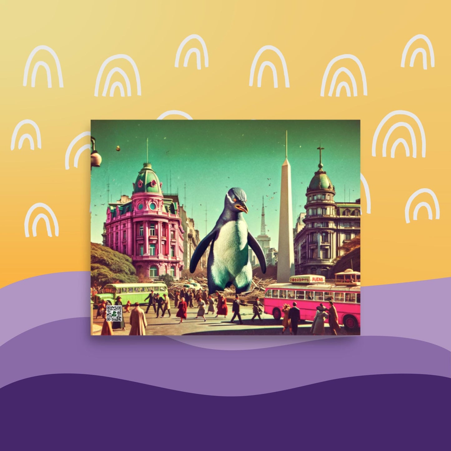 Tango of the Antarctic Monarch - Photo paper poster - BBairt