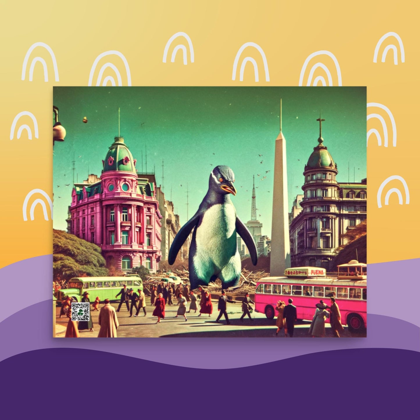 Tango of the Antarctic Monarch - Photo paper poster - BBairt