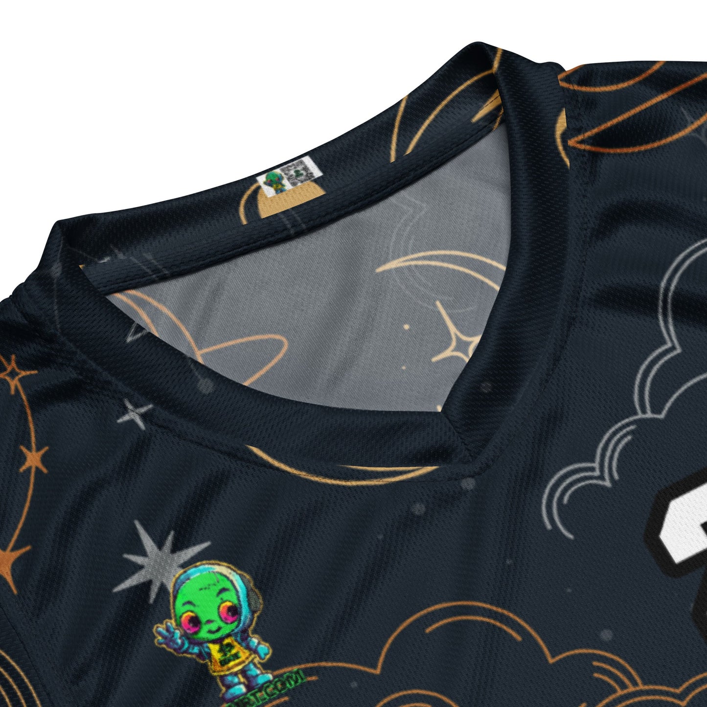 Techno Guardian - Recycled unisex basketball jersey - Starry Odyssey Colorway - BBairt