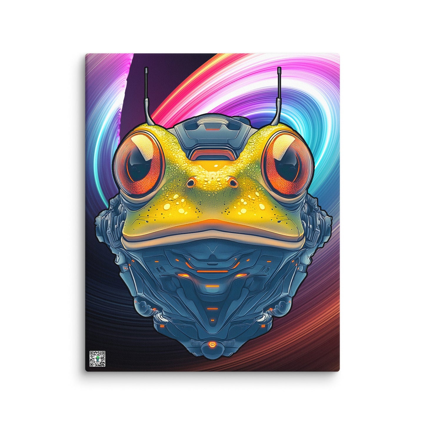 Techno Toad - Canvas Print - BBairt