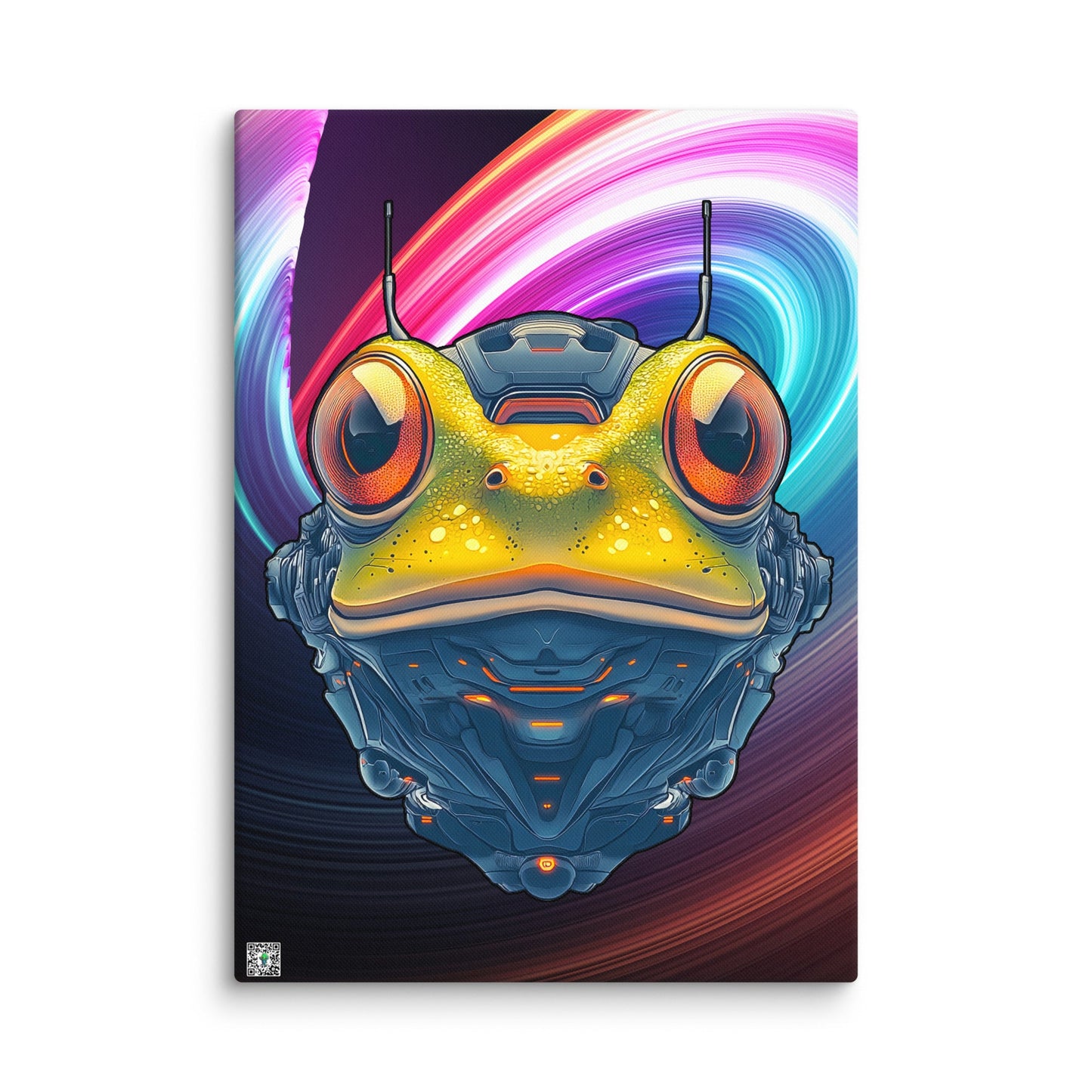 Techno Toad - Canvas Print - BBairt