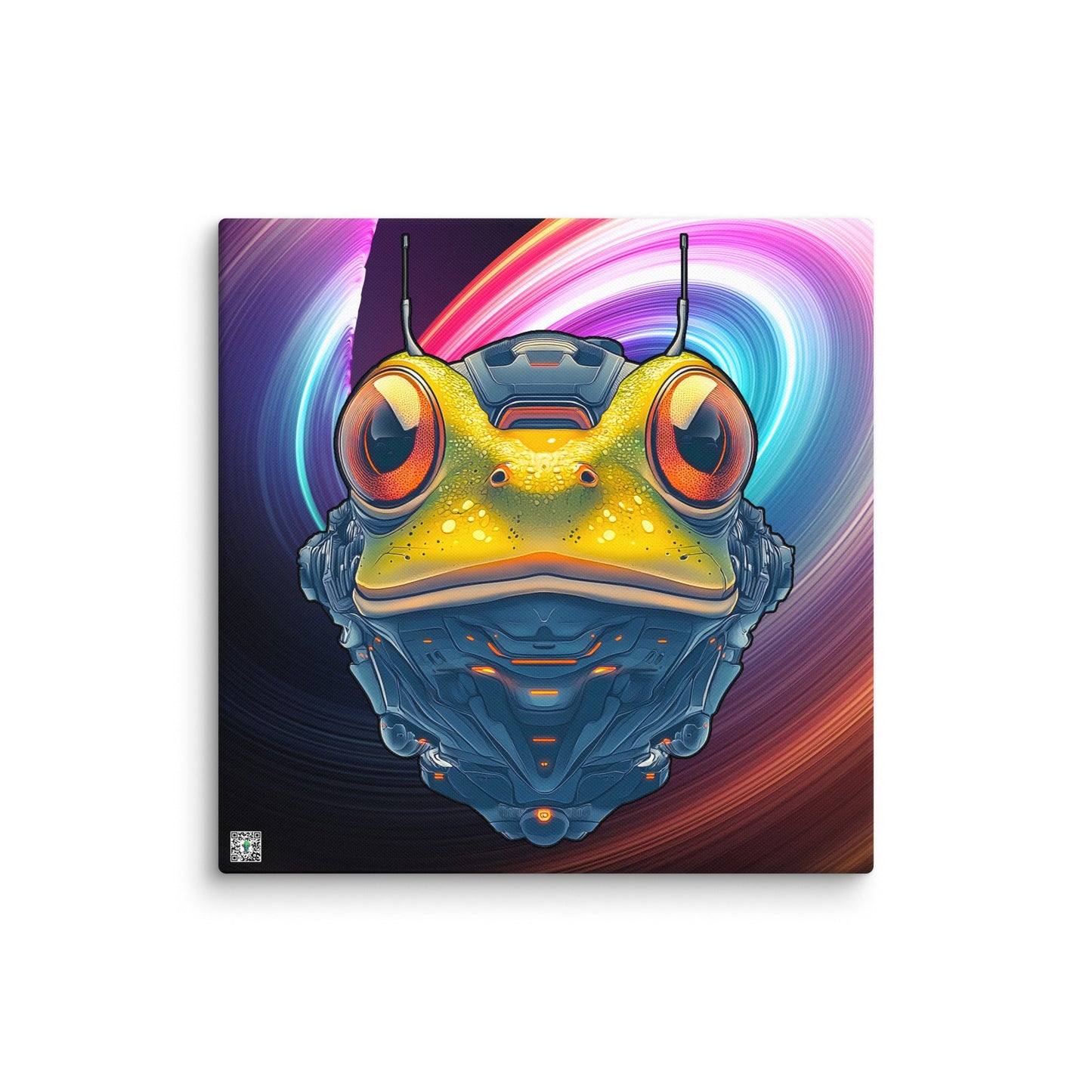 Techno Toad - Canvas Print - BBairt