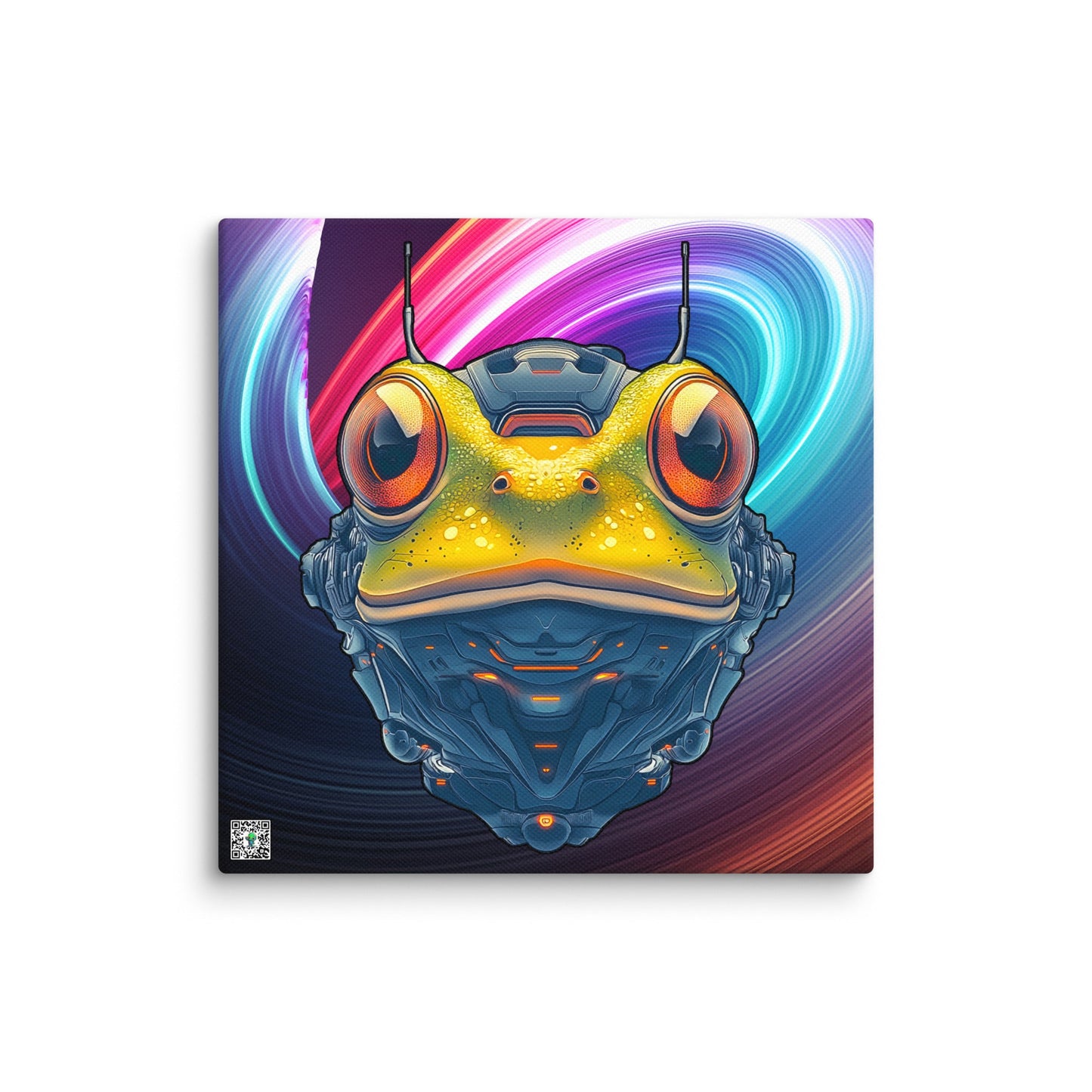 Techno Toad - Canvas Print - BBairt