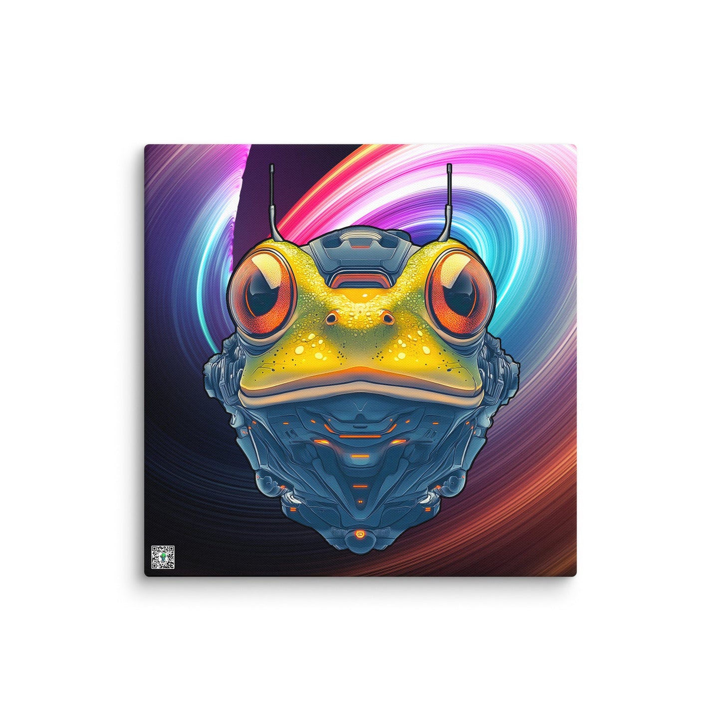Techno Toad - Canvas Print - BBairt