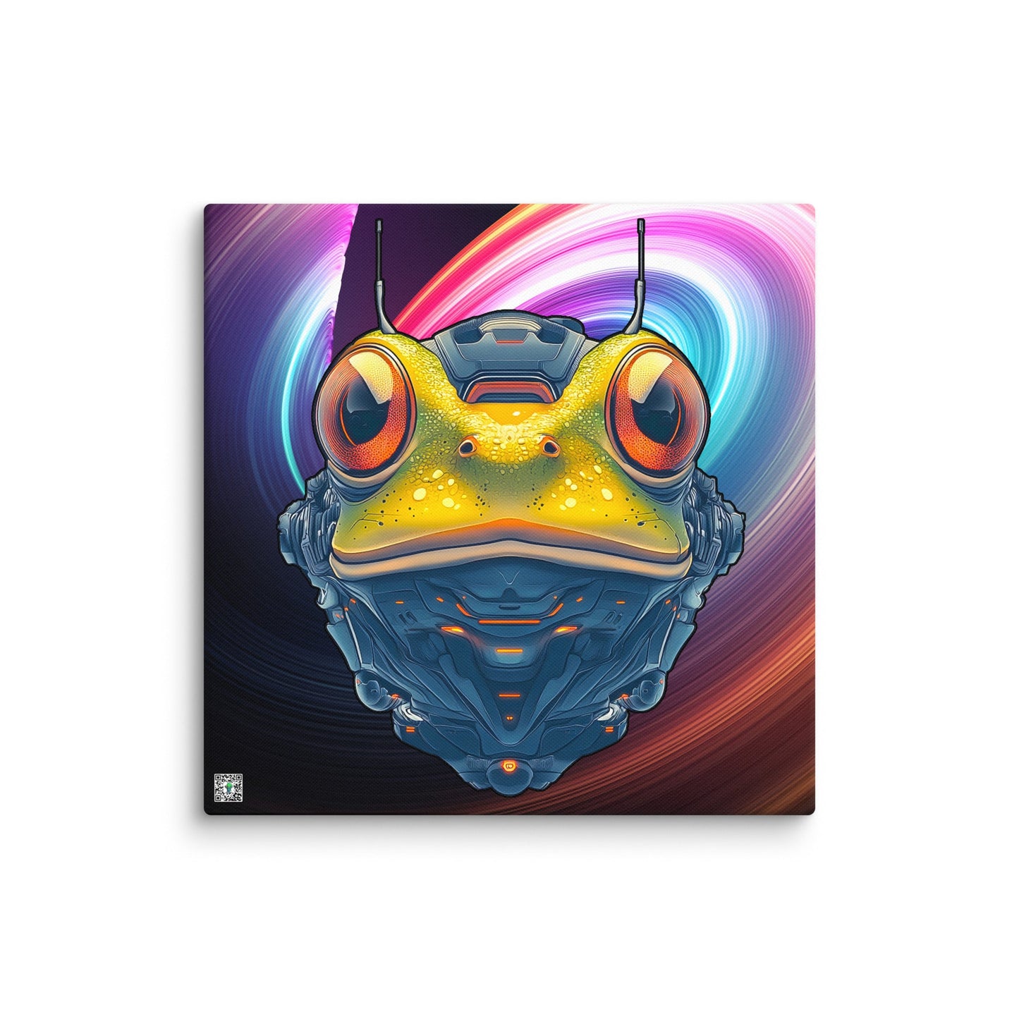 Techno Toad - Canvas Print - BBairt