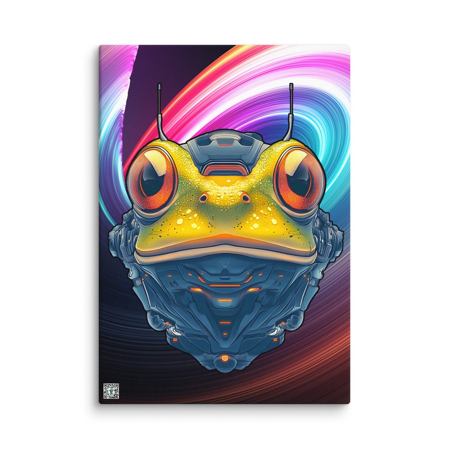 Techno Toad - Canvas Print - BBairt