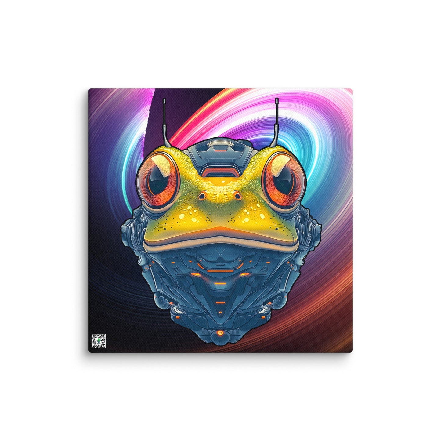 Techno Toad - Canvas Print - BBairt