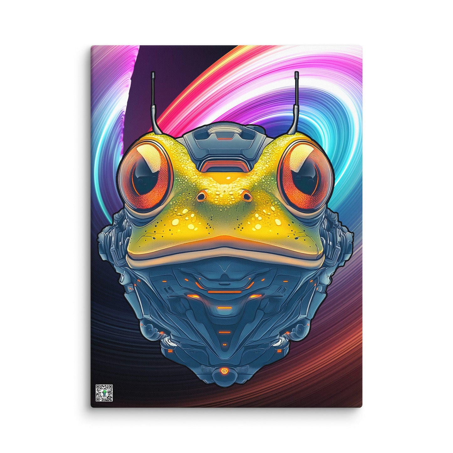 Techno Toad - Canvas Print - BBairt
