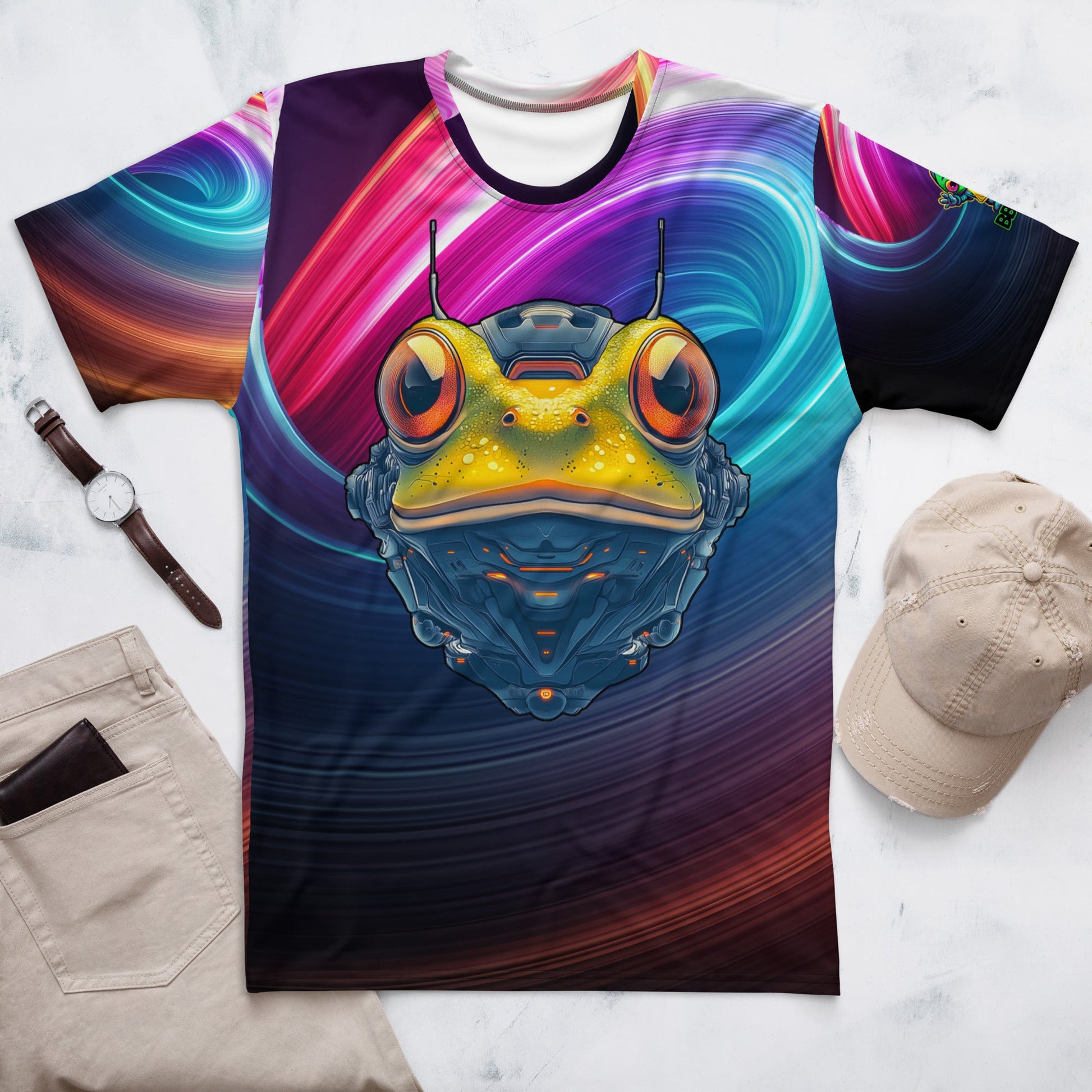 Techno Toad - Men's All - Over Print t-shirt - BBairt