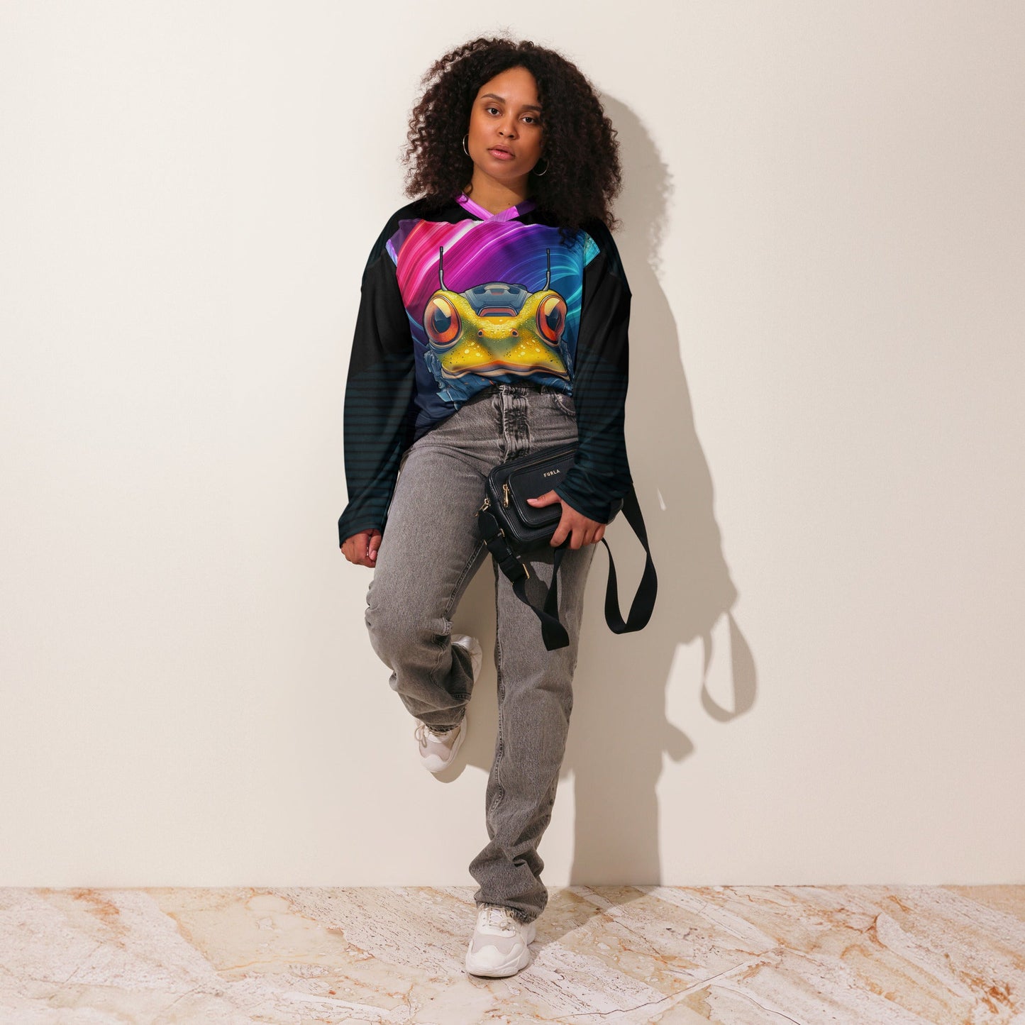 Techno Toad - Recycled hockey fan jersey - BBairt