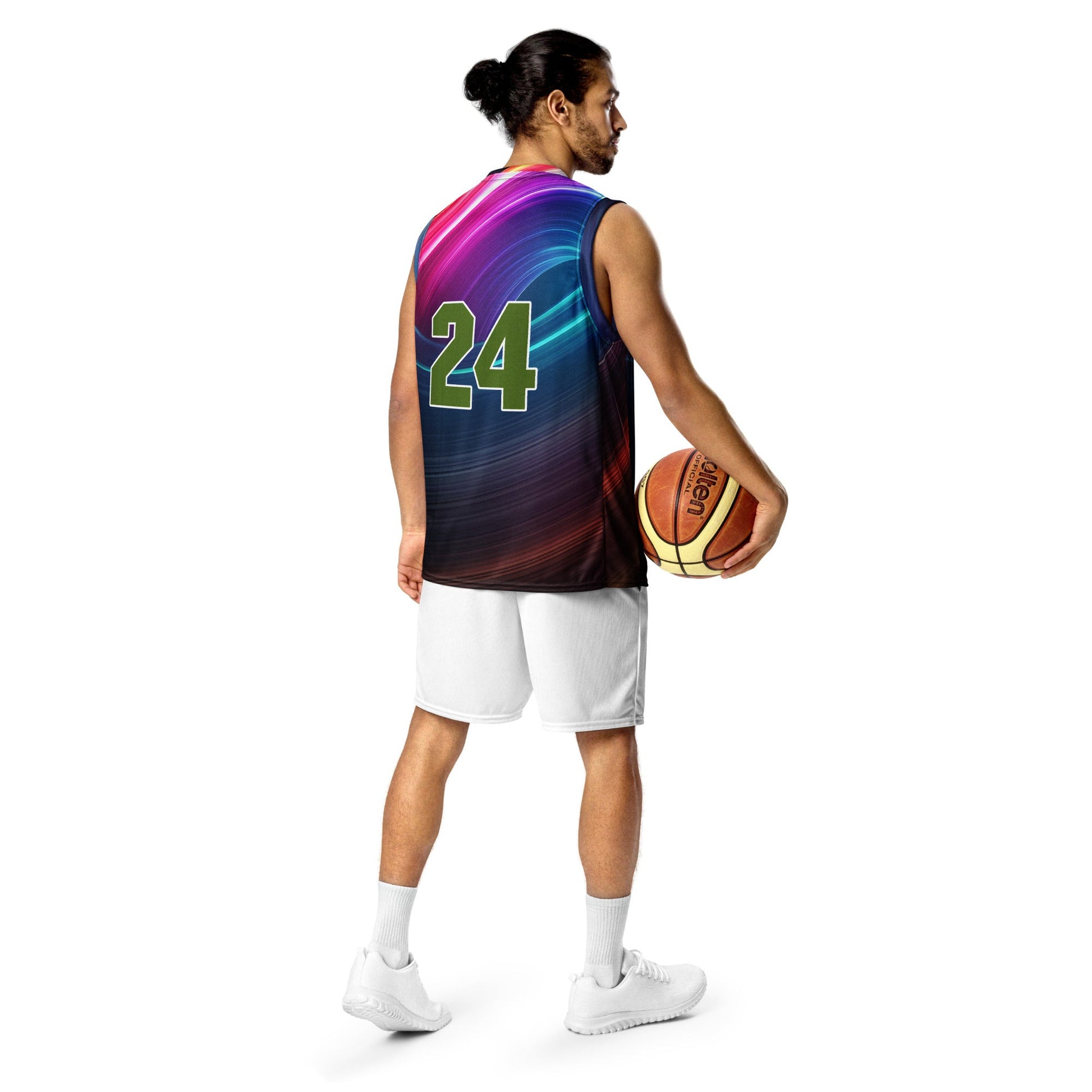 Techno Toad - Recycled unisex basketball jersey - BBairt