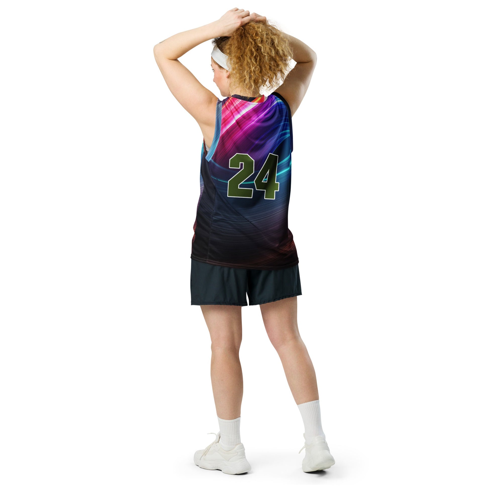 Techno Toad - Recycled unisex basketball jersey - BBairt