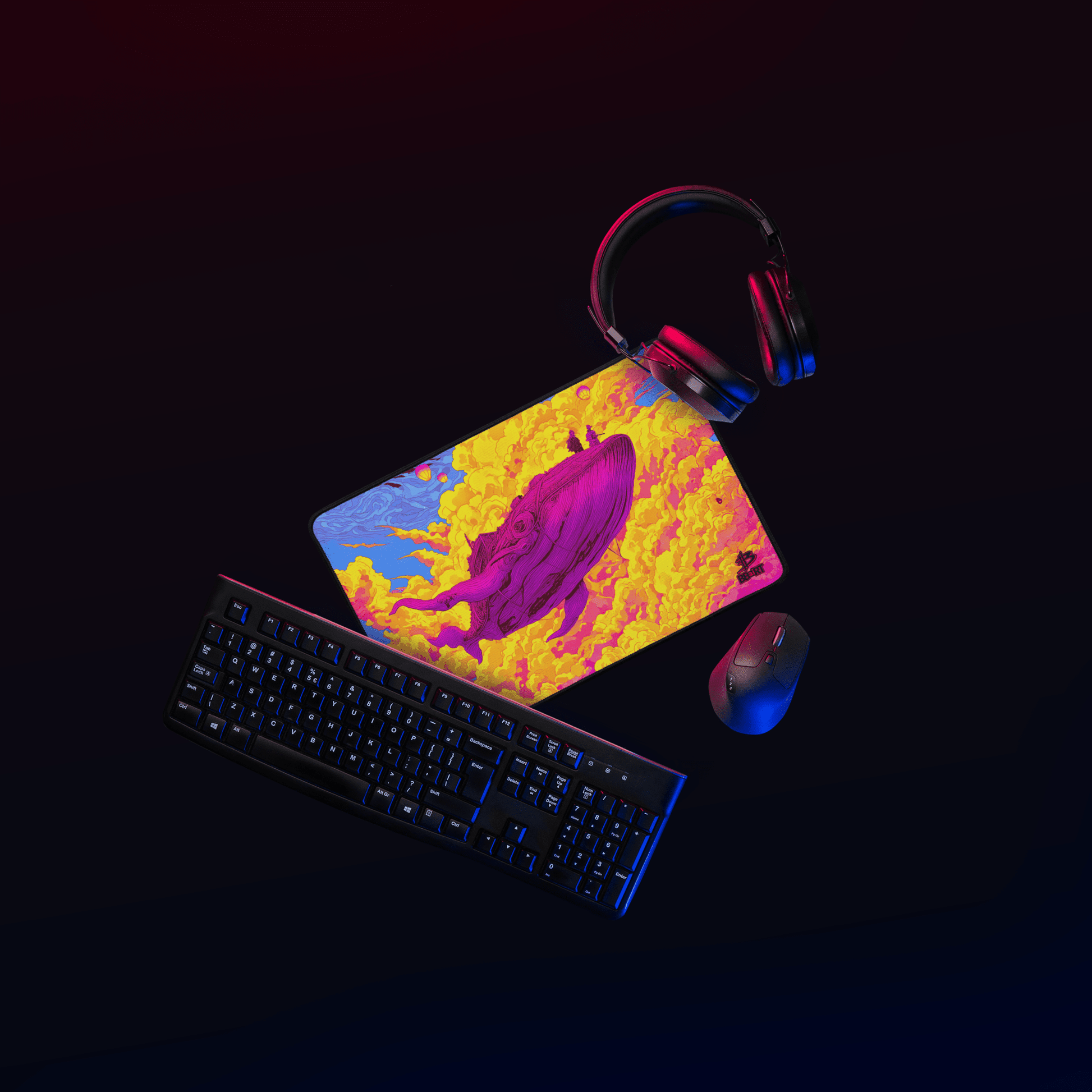 The Dreamwhale – Desk Mat - BBairt