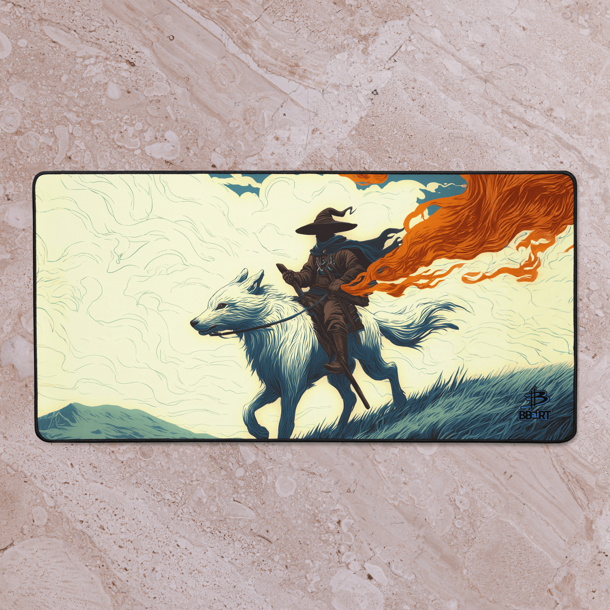 The Embertrail Rider – Desk Mat - BBairt