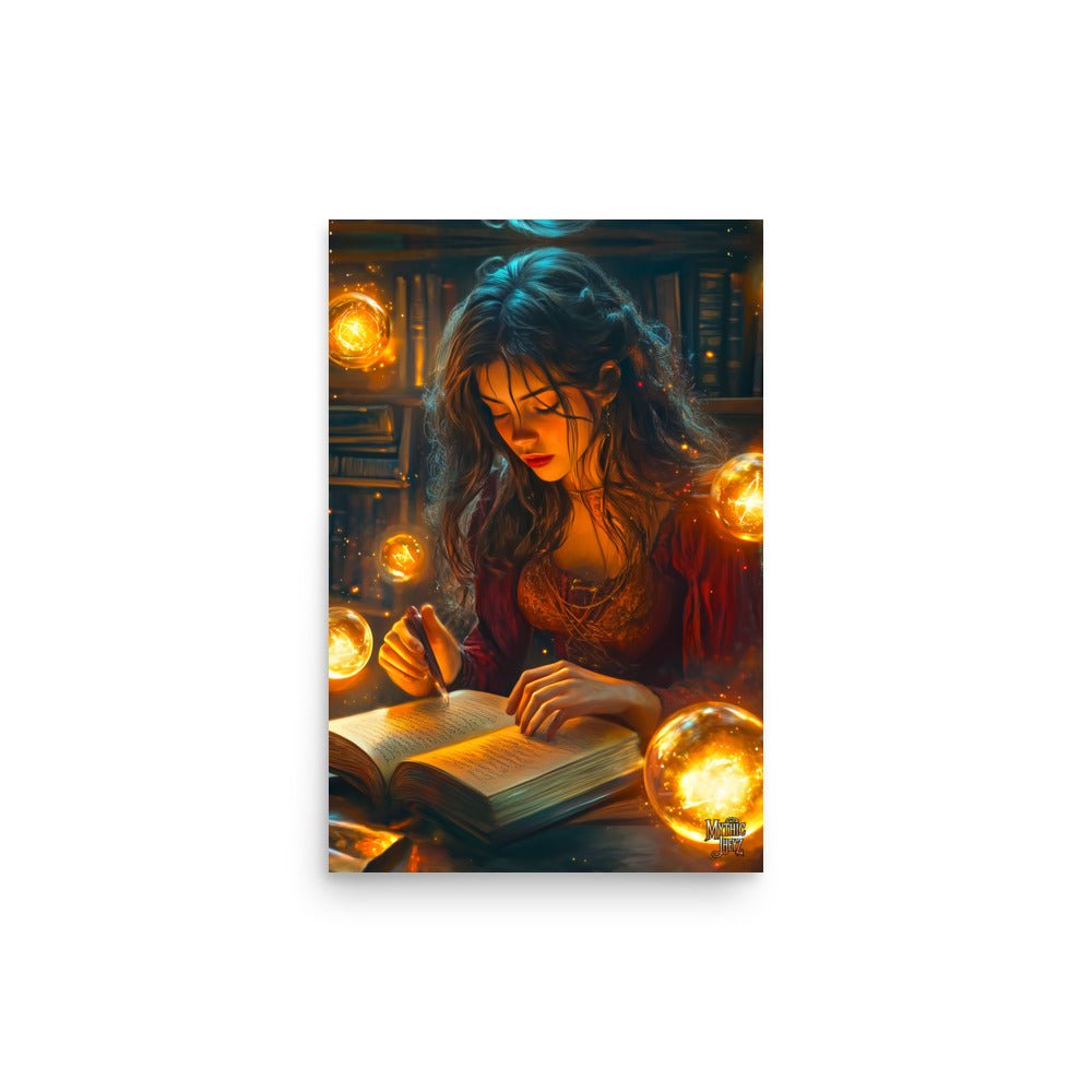The Enchantress's Study Photo Paper Poster - Mythic Jheyz Collection - BBairt