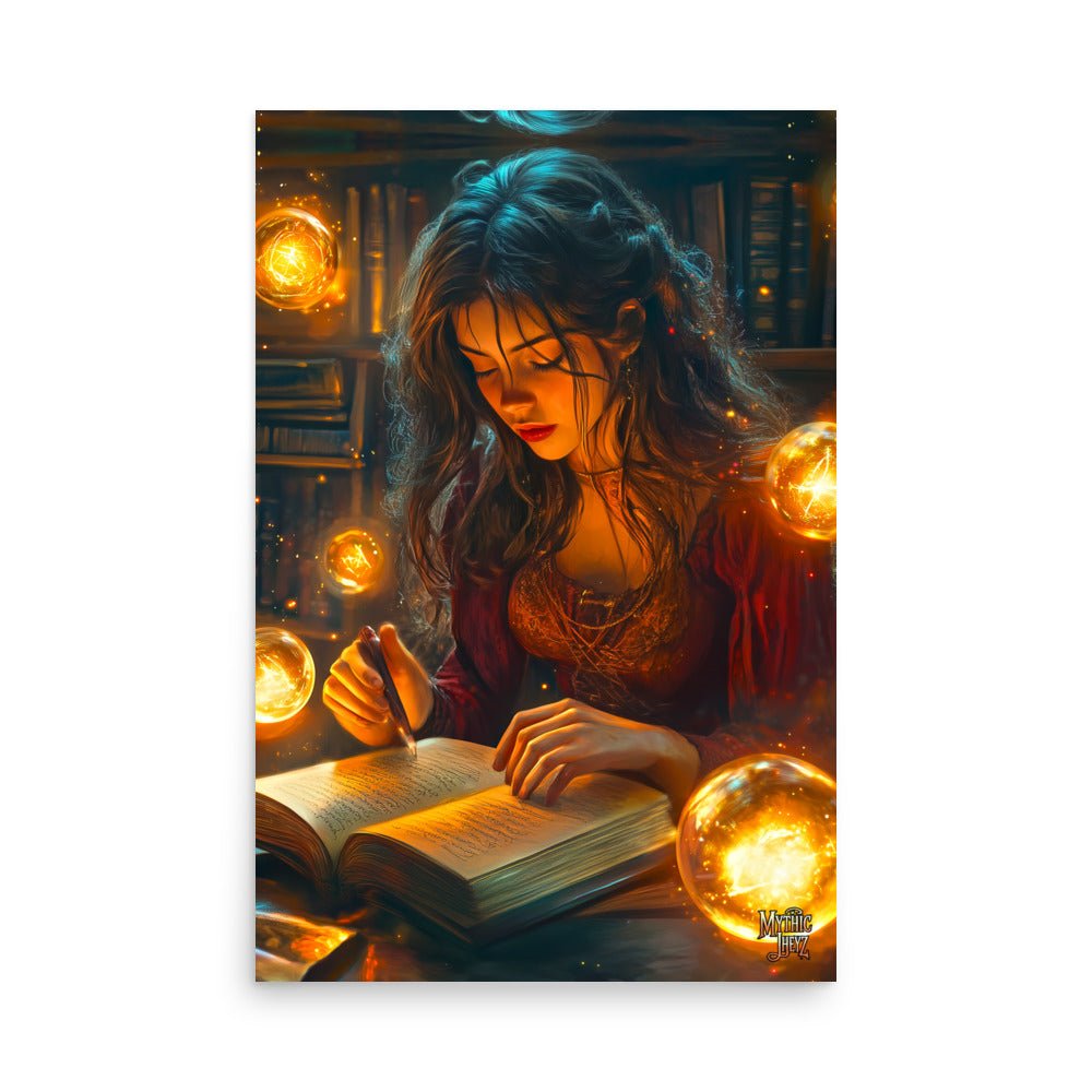 The Enchantress's Study Photo Paper Poster - Mythic Jheyz Collection - BBairt