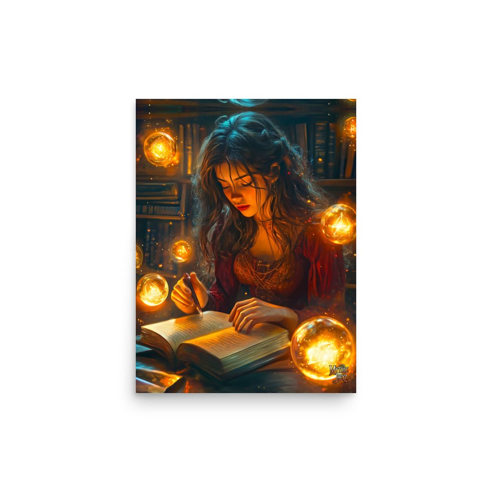 The Enchantress's Study Photo Paper Poster - Mythic Jheyz Collection - BBairt