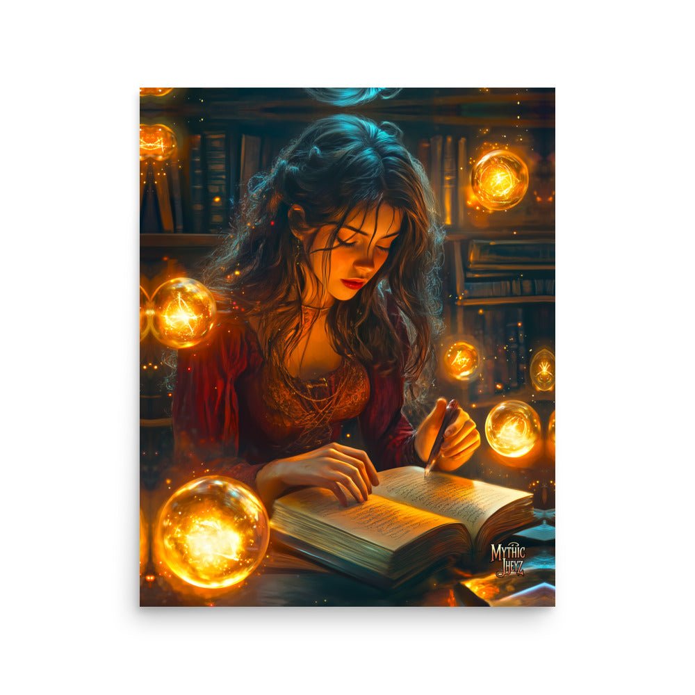 The Enchantress's Study Photo Paper Poster - Mythic Jheyz Collection - BBairt