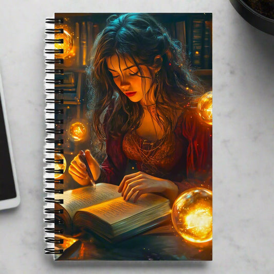 The Enchantress’s Study Spiral Notebook - Mythic Jheyz Collection - BBairt