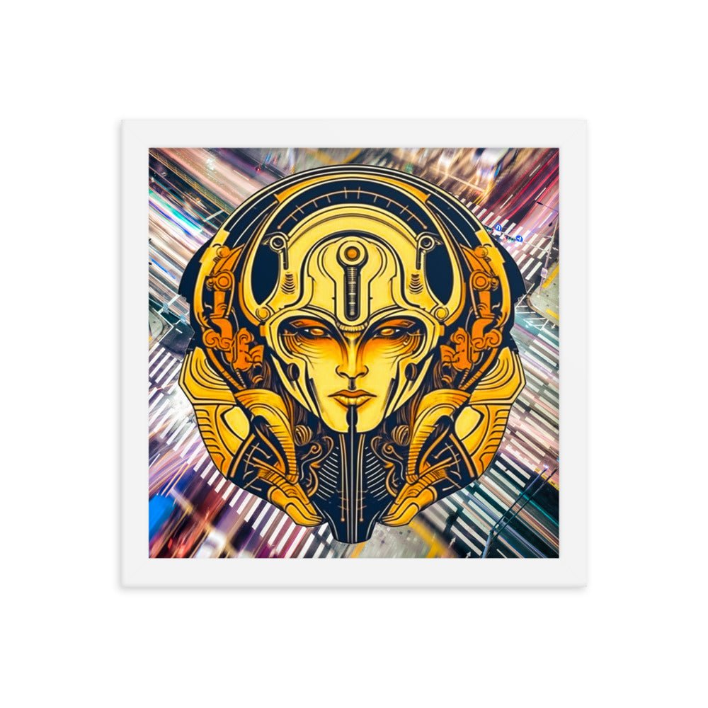 The Guardian's Mask: Alloyra - Framed photo paper poster - BBairt