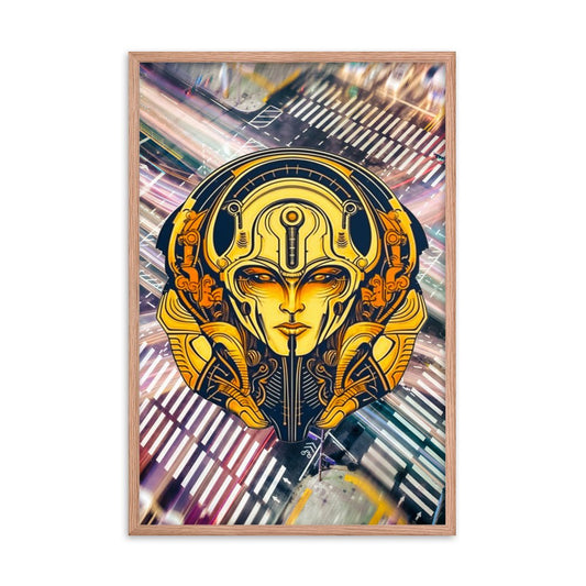The Guardian's Mask: Alloyra - Framed photo paper poster - BBairt