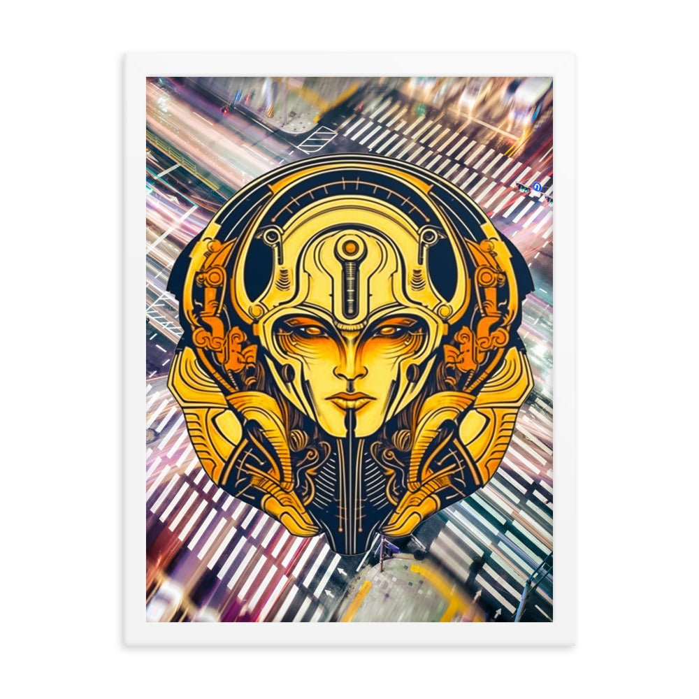 The Guardian's Mask: Alloyra - Framed photo paper poster - BBairt