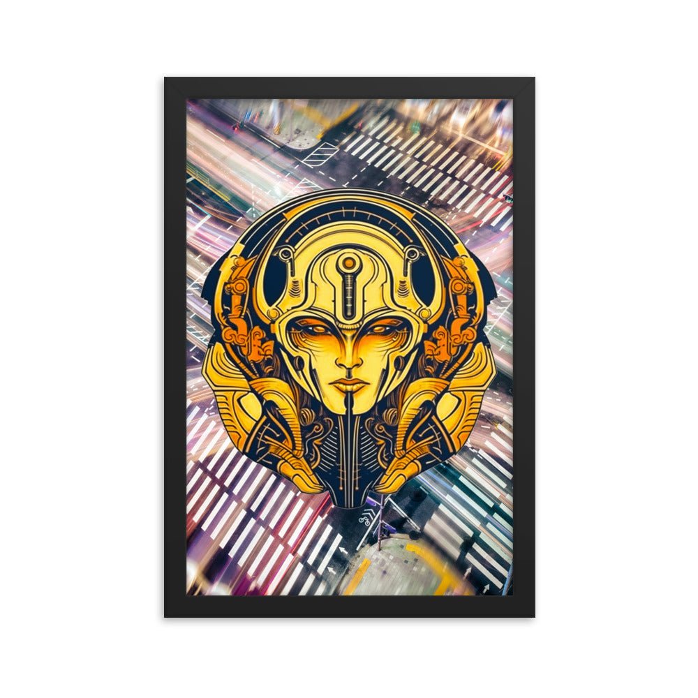 The Guardian's Mask: Alloyra - Framed photo paper poster - BBairt