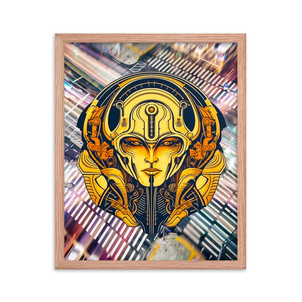 The Guardian's Mask: Alloyra - Framed photo paper poster - BBairt