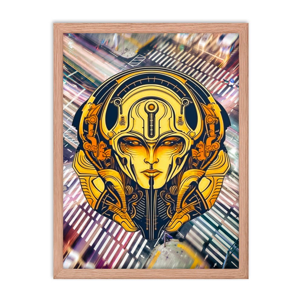 The Guardian's Mask: Alloyra - Framed photo paper poster - BBairt