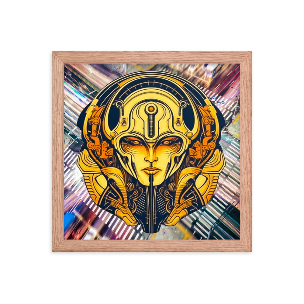The Guardian's Mask: Alloyra - Framed photo paper poster - BBairt