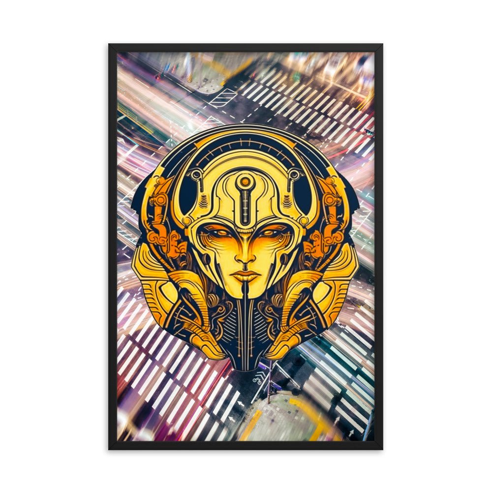 The Guardian's Mask: Alloyra - Framed photo paper poster - BBairt