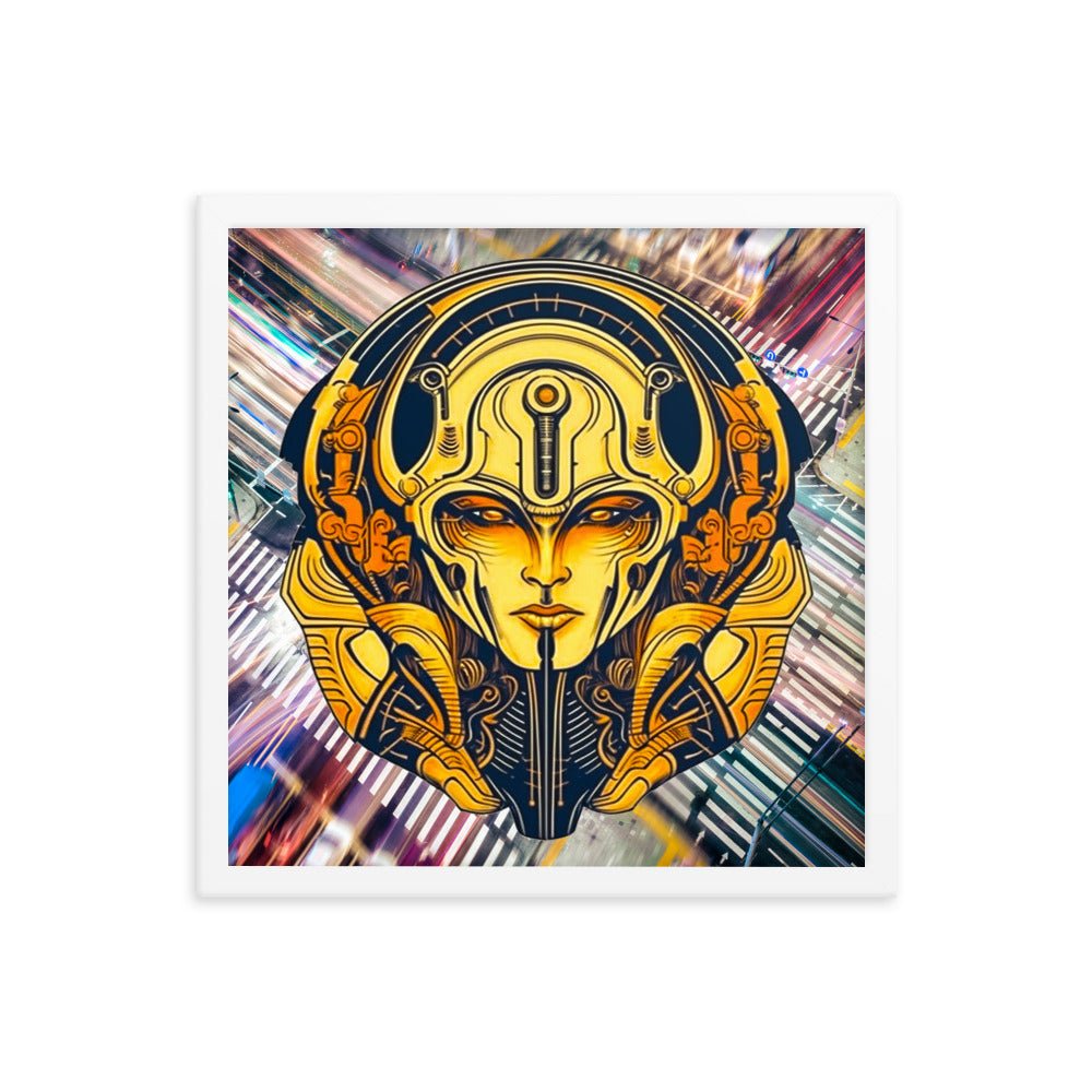 The Guardian's Mask: Alloyra - Framed photo paper poster - BBairt