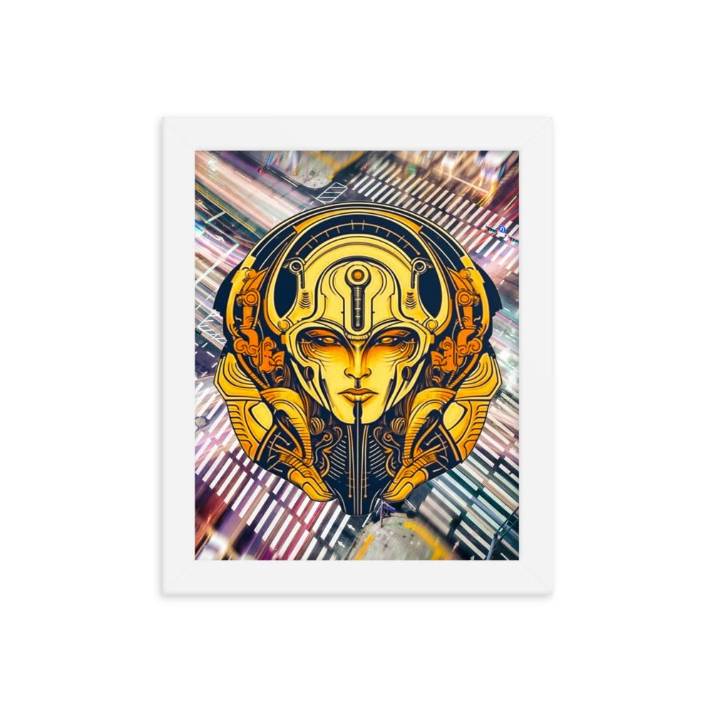 The Guardian's Mask: Alloyra - Framed photo paper poster - BBairt