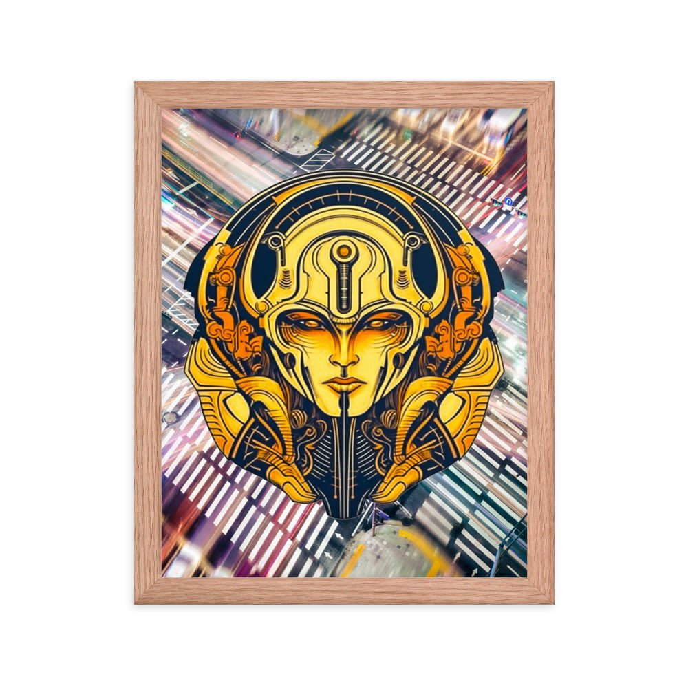 The Guardian's Mask: Alloyra - Framed photo paper poster - BBairt