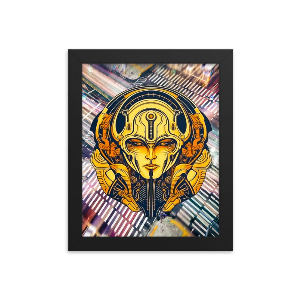 The Guardian's Mask: Alloyra - Framed photo paper poster - BBairt