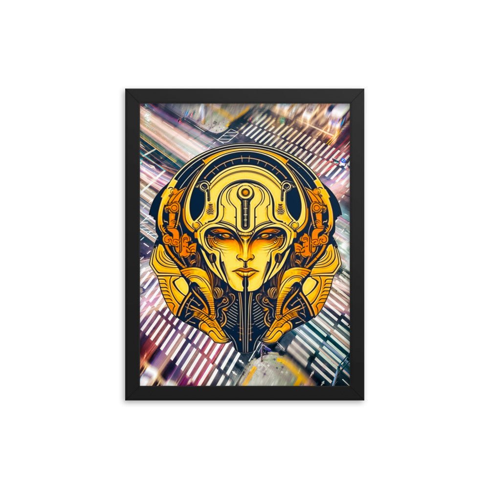 The Guardian's Mask: Alloyra - Framed photo paper poster - BBairt