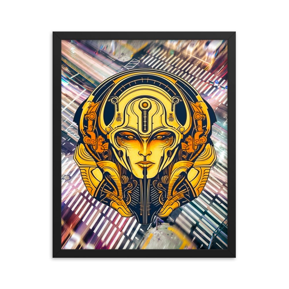 The Guardian's Mask: Alloyra - Framed photo paper poster - BBairt