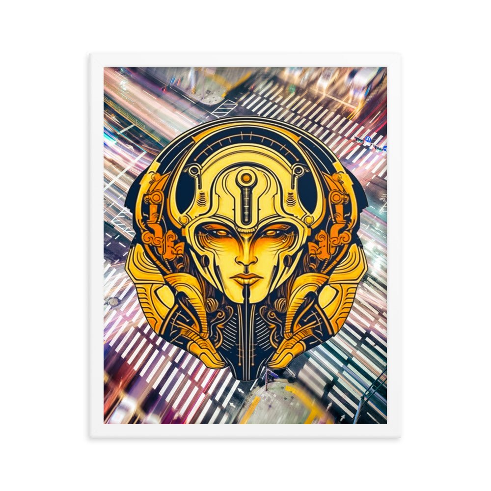 The Guardian's Mask: Alloyra - Framed photo paper poster - BBairt