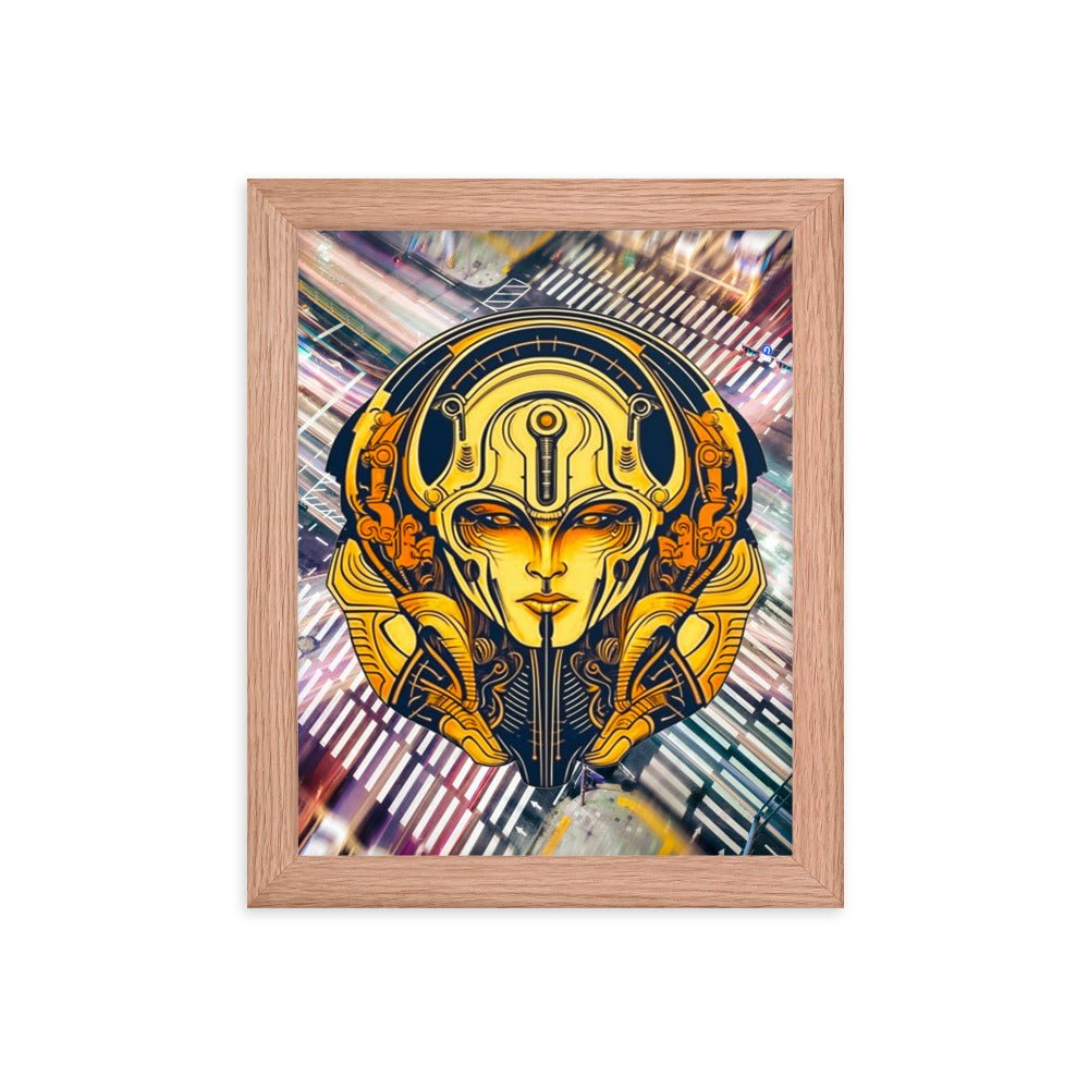 The Guardian's Mask: Alloyra - Framed photo paper poster - BBairt