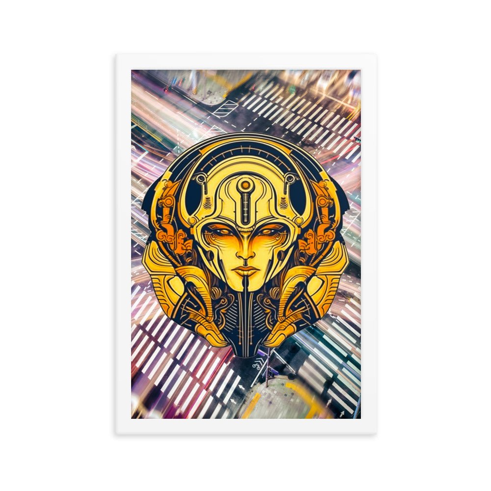 The Guardian's Mask: Alloyra - Framed photo paper poster - BBairt