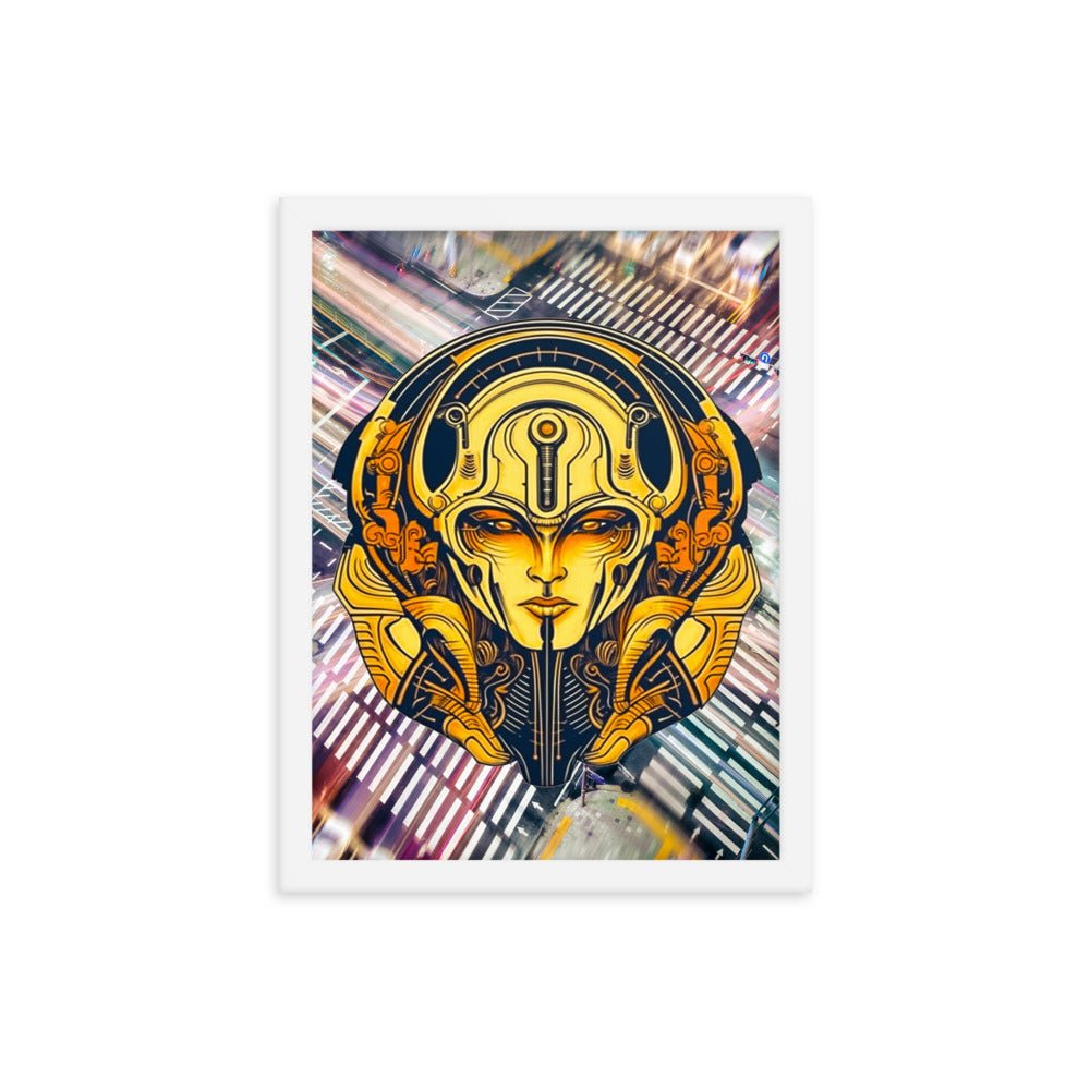 The Guardian's Mask: Alloyra - Framed photo paper poster - BBairt