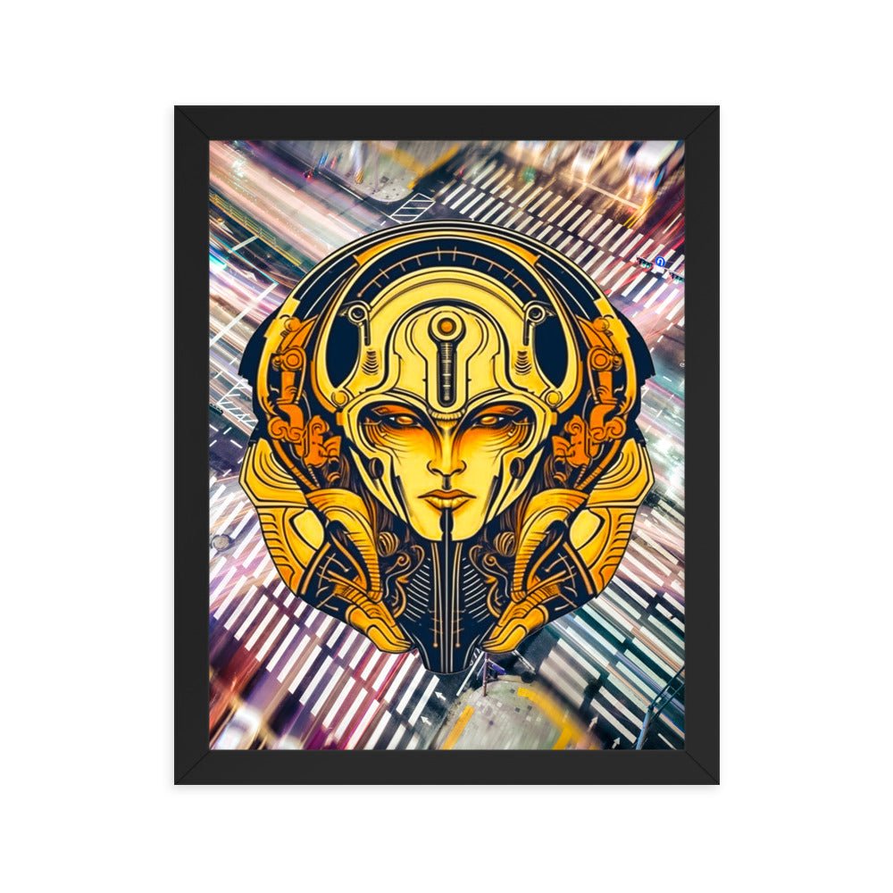 The Guardian's Mask: Alloyra - Framed photo paper poster - BBairt