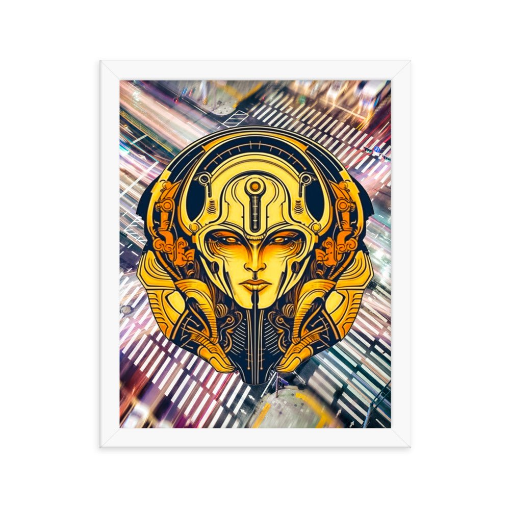 The Guardian's Mask: Alloyra - Framed photo paper poster - BBairt