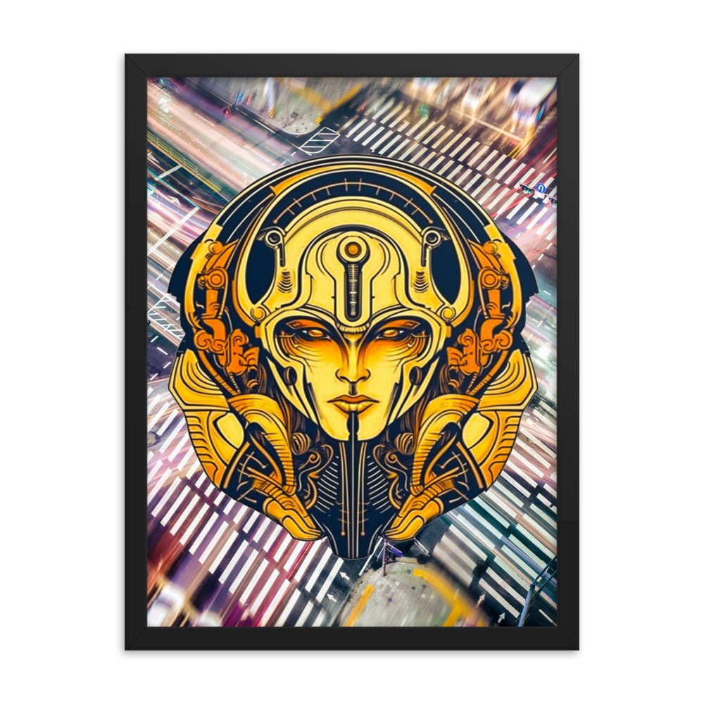 The Guardian's Mask: Alloyra - Framed photo paper poster - BBairt