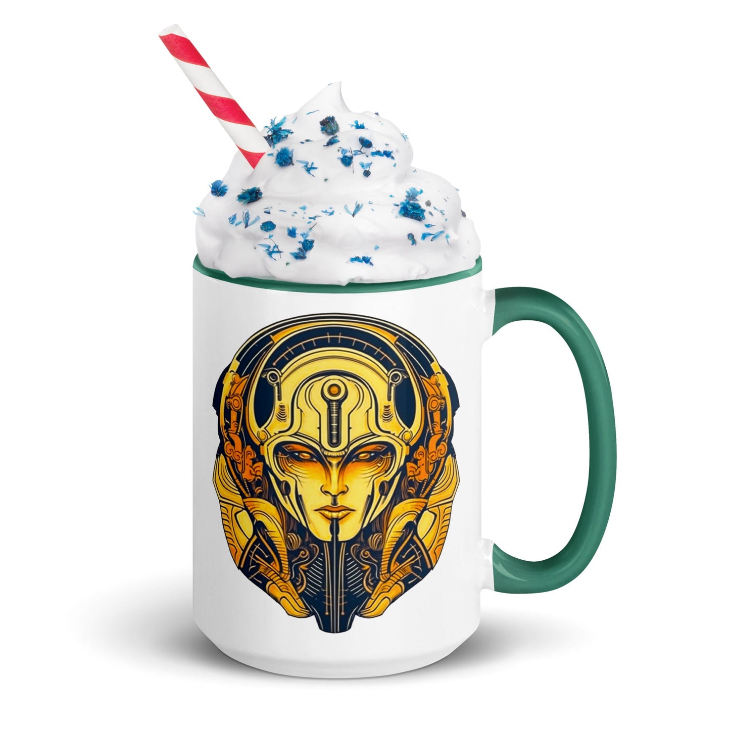 The Guardian's Mask: Alloyra - Mug with Color Inside - BBairt