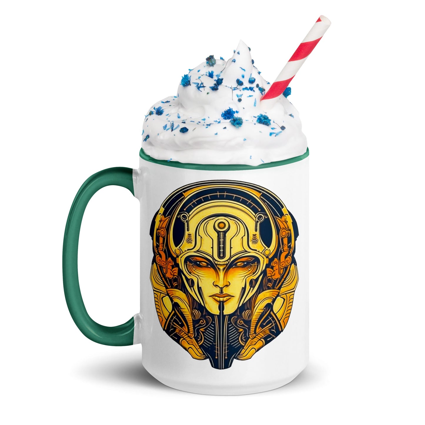 The Guardian's Mask: Alloyra - Mug with Color Inside - BBairt