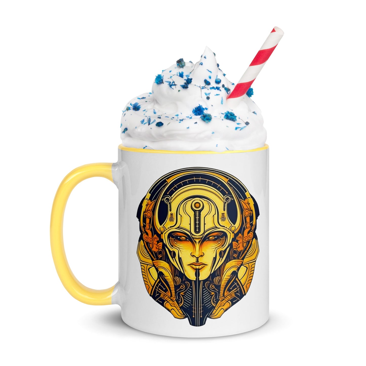 The Guardian's Mask: Alloyra - Mug with Color Inside - BBairt
